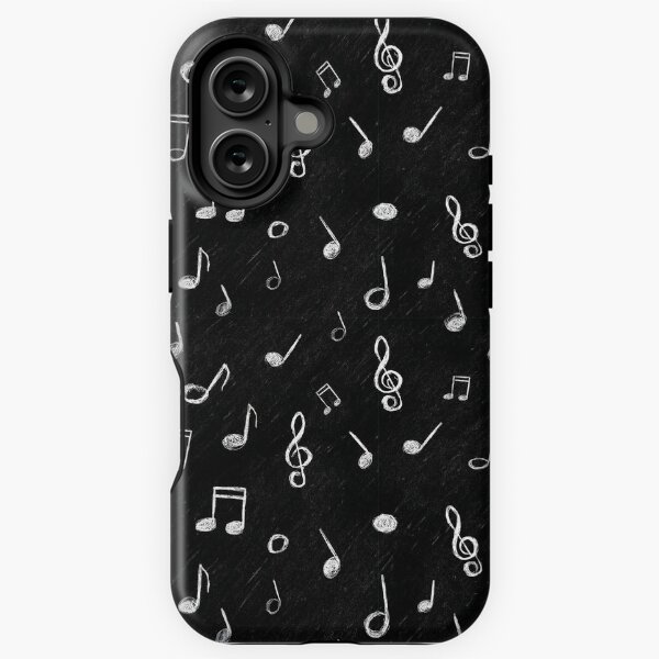 Item preview, music notes with white chalk drawing designed and sold by yellownacho.
