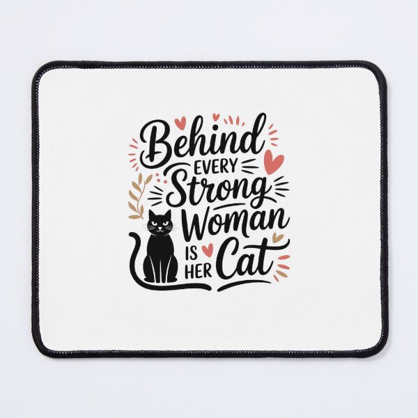 Item preview, Behind Every Strong Woman Is Her Cat designed and sold by Mateusz Majcherek.