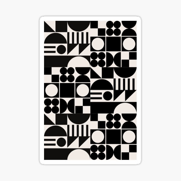 Item preview, Structured Chaos: Bauhaus Geometric Modern Print designed and sold by The Design Should Tempt.