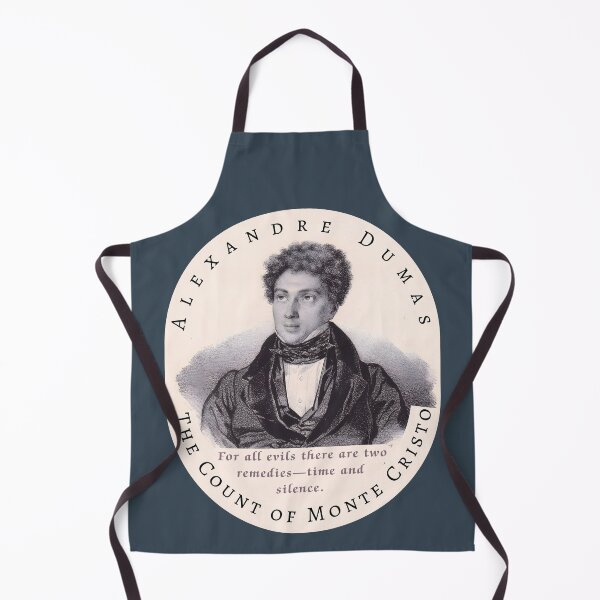 Item preview, Alexandre Dumas quote: For all evils there are two remedies - time and silence. designed and sold by artbleed.