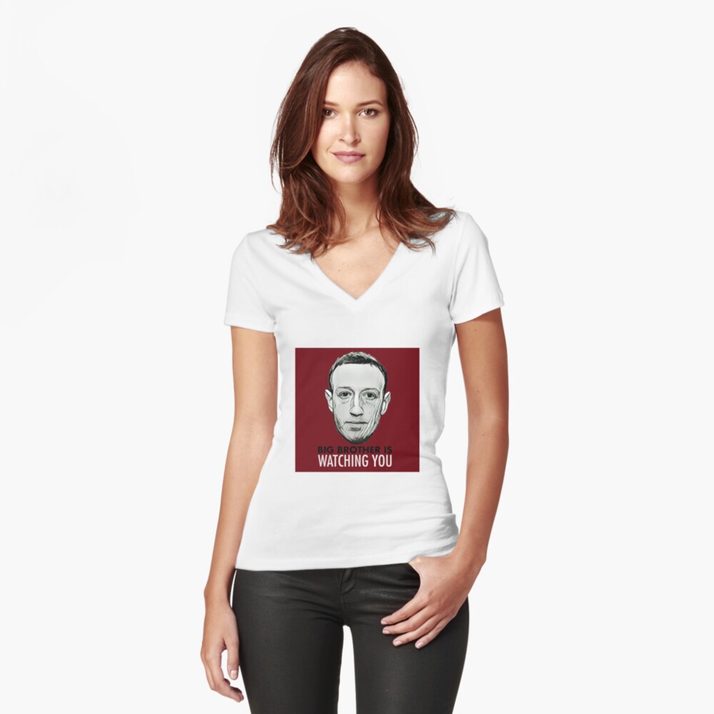 Item preview, Fitted V-Neck T-Shirt designed and sold by Fabrimiro.