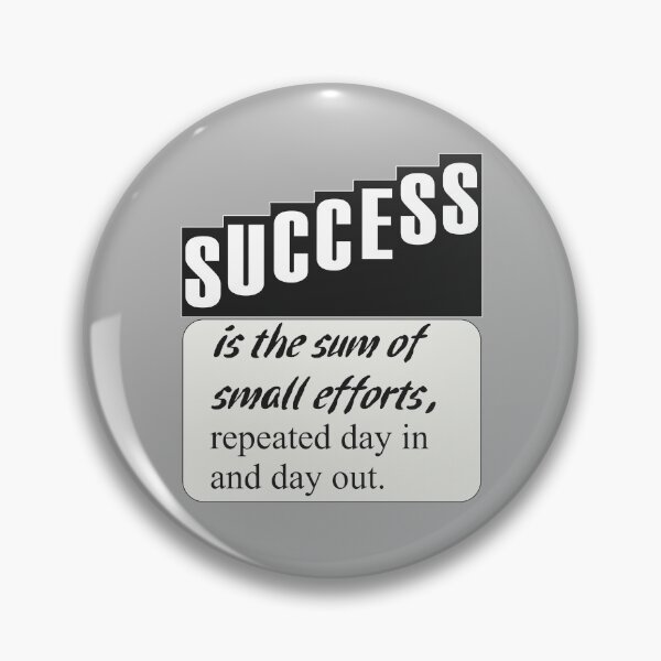 Item preview, Success Is the Sum of Small Efforts Quote Design – Robert Collier Motivational Typography designed and sold by ArtsyExplorer.