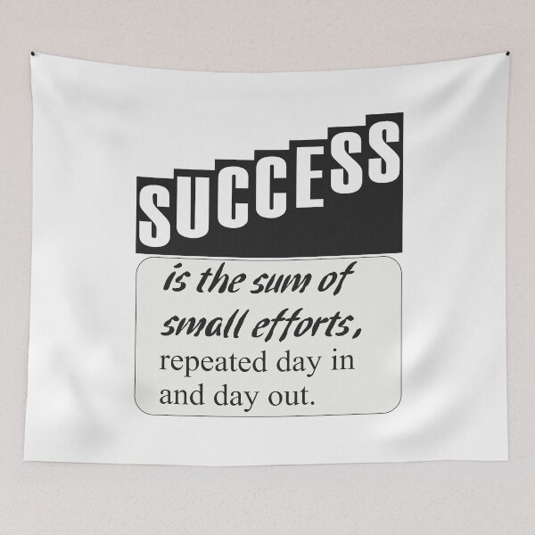 Item preview, Success Is the Sum of Small Efforts Quote Design – Robert Collier Motivational Typography designed and sold by ArtsyExplorer.
