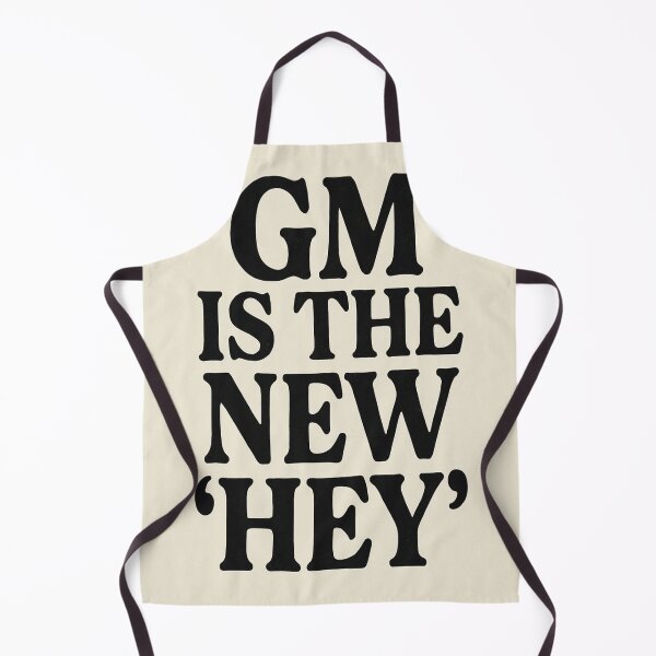 Item preview, GM is the New ‘HEY’ – Retro Internet Quote Design designed and sold by StudioCultura.