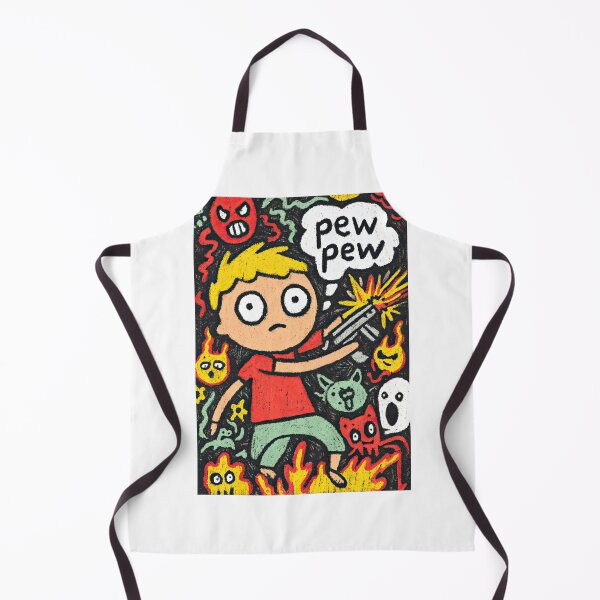 Item preview, Quirky Crayon Hero Shoots Down Evil Creatures designed and sold by Piotrek0001.
