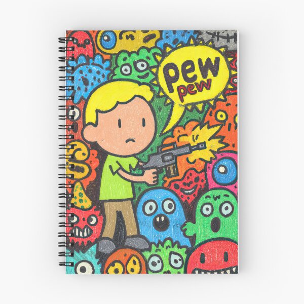 Item preview, Childish Drawing Stick Hero Shoots Evil Demons designed and sold by Piotrek0001.