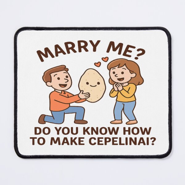 Item preview, Will You Marry Me for Cepelinai? designed and sold by Globalcitytees.