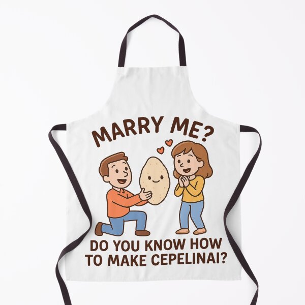 Item preview, Will You Marry Me for Cepelinai? designed and sold by Globalcitytees.