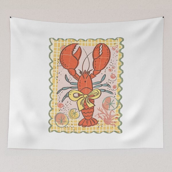 Item preview, Coquette Lobster Boho Checker Summer Preppy Coastal Crawfish Boil Season Shower Cute designed and sold by XuanhieuBp.