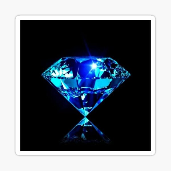 Item preview, beautiful shiny blue diamond design designed and sold by NivyasArtistry.