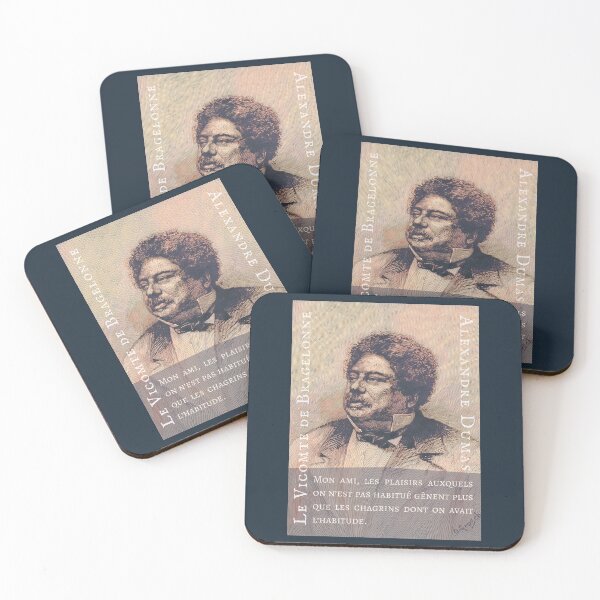 Item preview, Alexandre Dumas quote: Mon ami, les plaisirs auxquels on n’est pas habitué gênent plus que les chagrins dont on avait l’habitude. designed and sold by artbleed.