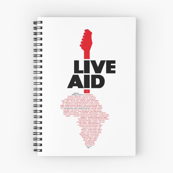 Item preview, Live Aid 1985 black list designed and sold by Andrea Gatti Art.