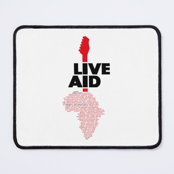 Item preview, Live Aid 1985 black list designed and sold by Andrea Gatti Art.
