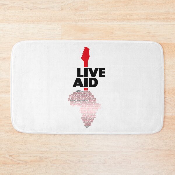 Item preview, Live Aid 1985 black list designed and sold by Andrea Gatti Art.