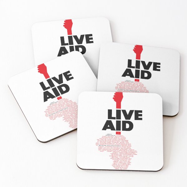 Item preview, Live Aid 1985 black list designed and sold by Andrea Gatti Art.
