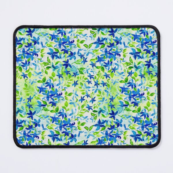 Item preview, Watercolour blue flower garden designed and sold by loopofhappynes.