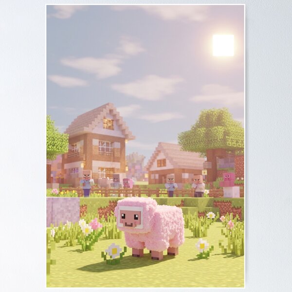Item preview, Cozy Minecraft Village Life designed and sold by LyssasMindArt.