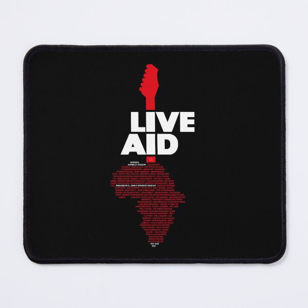 Item preview, Live Aid 1985 white list designed and sold by Andrea Gatti Art.