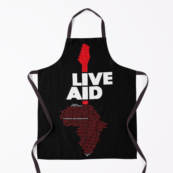 Item preview, Live Aid 1985 white list designed and sold by Andrea Gatti Art.