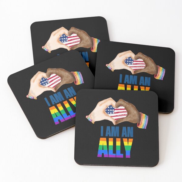 Item preview, I Am An Ally LGBTQ Lesbian Gay Trans Pan Queer Gift designed and sold by SpeedyPrints.