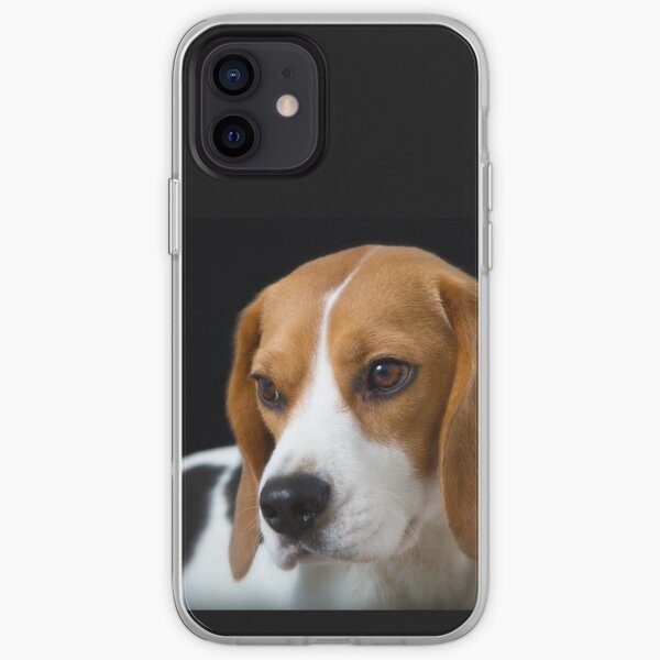 Beagle on the Black iPhone Soft Case