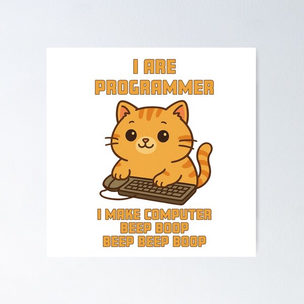 Item preview, I Are Programmer Cat designed and sold by HockeyWear13.
