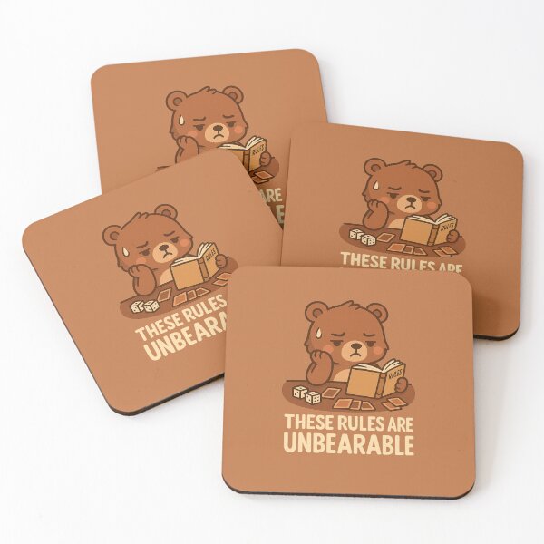 Item preview, These Rules Are Unbearable - Grumpy Bear Board Game Design designed and sold by Between Clouds.