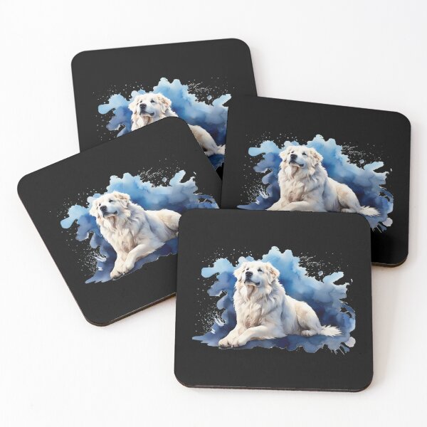 Item preview, a Great Pyrenean Mountain Dog as a watercolor designed and sold by Rose Design & Photos.