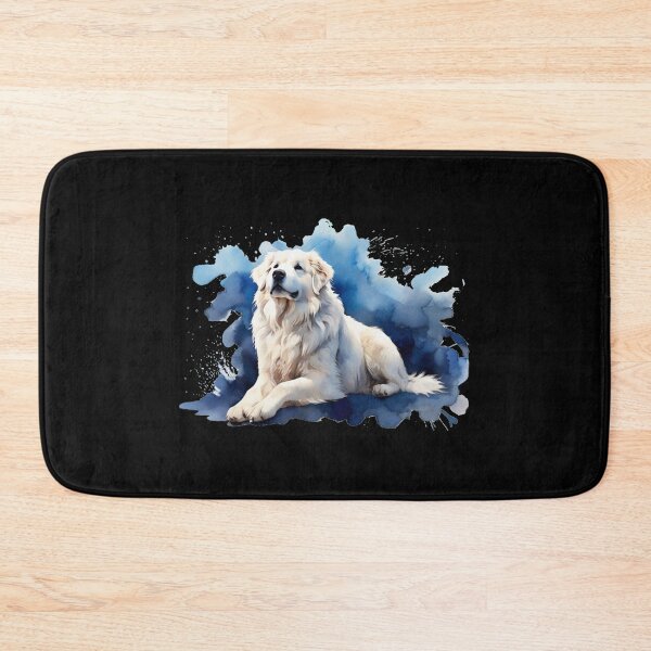 Item preview, a Great Pyrenean Mountain Dog as a watercolor designed and sold by Rose Design & Photos.