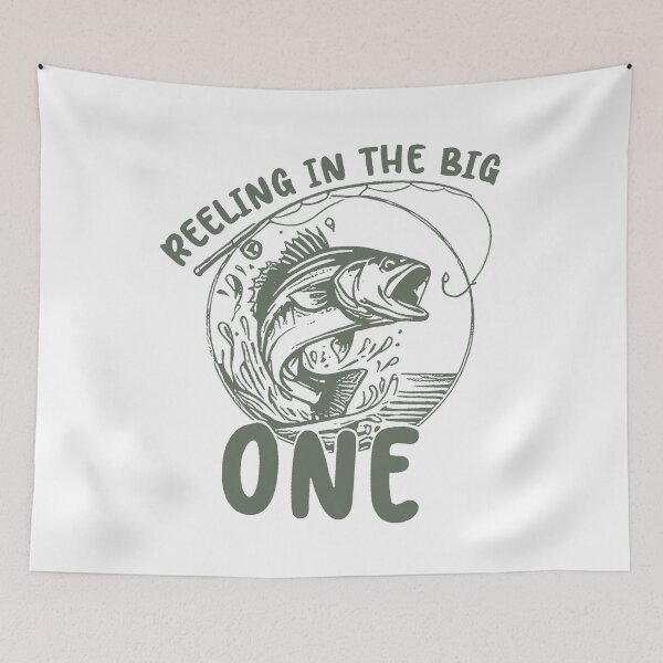 Item preview, Reeling In The Big One Fishing Bass First Birthday designed and sold by XuanhieuBp.
