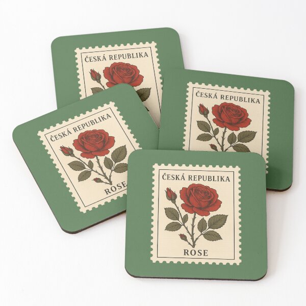 Item preview, Rose Czech Republic Postage Stamp Vintage Botanical designed and sold by Planthem.