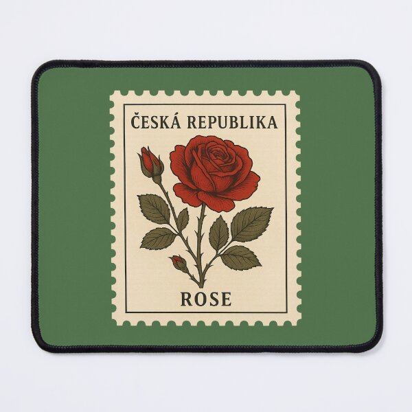 Item preview, Rose Czech Republic Postage Stamp Vintage Botanical designed and sold by Planthem.