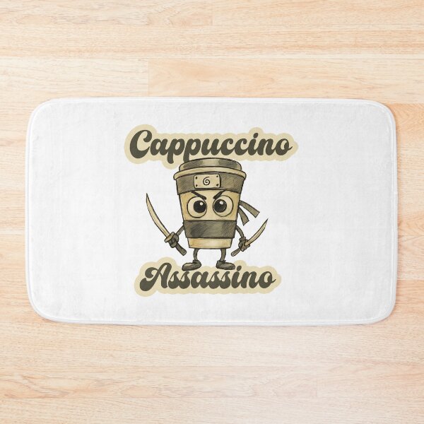 Artikelvorschau, Cappuccino Assassino – Pastell Aquarell Brainrot Charakter entworfen und verkauft von EmeraldeaArt.