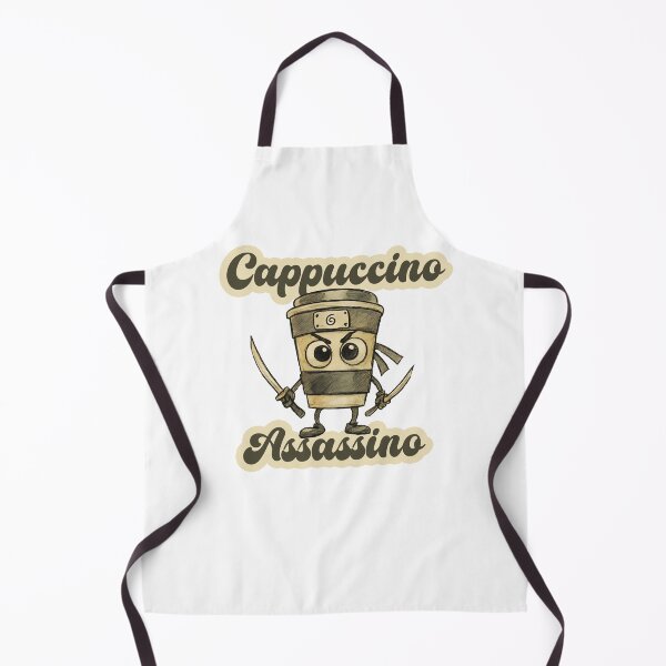 Item preview, Cappuccino Assassino – Pastel Watercolor Brainrot Character designed and sold by EmeraldeaArt.