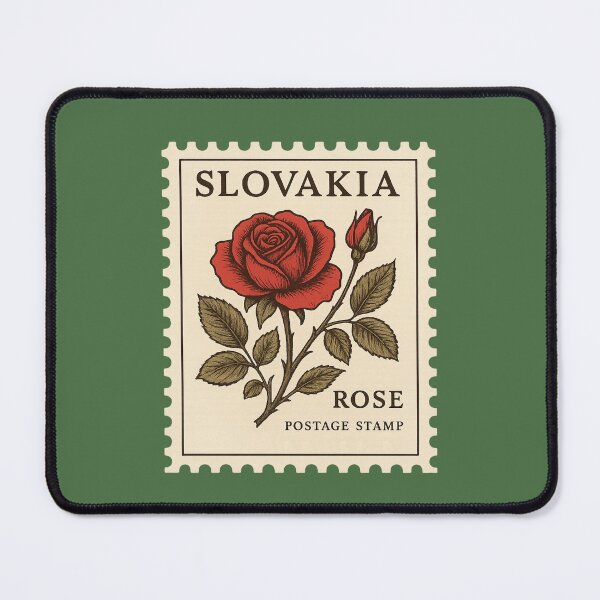 Item preview, Rose Slovakia Postage Stamp Vintage Botanical designed and sold by Planthem.