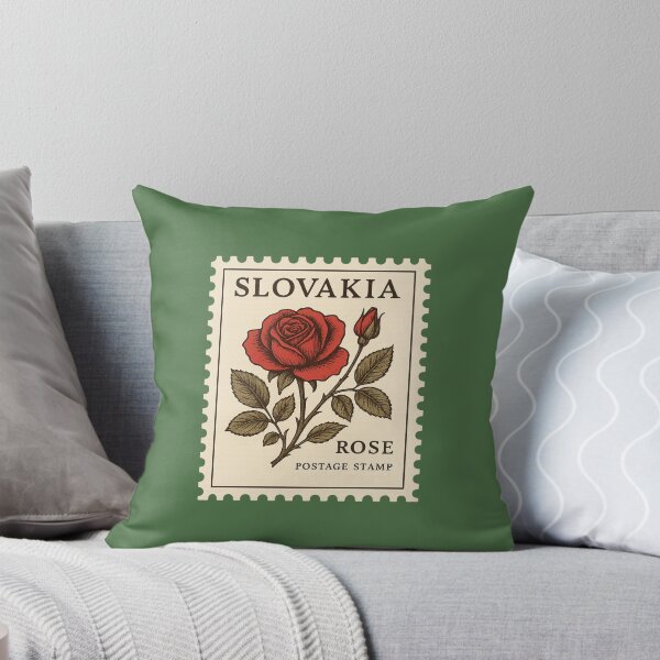 Item preview, Rose Slovakia Postage Stamp Vintage Botanical designed and sold by Planthem.