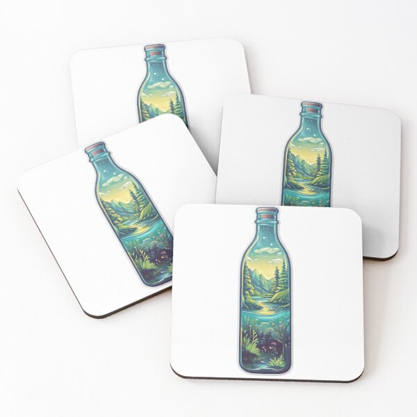 Item preview, Ocean and Forest in a Glass Bottle designed and sold by Kiradesigns06.