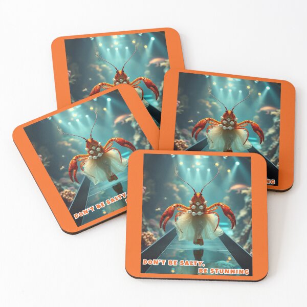 Item preview, Don’t Be Salty, Be Stunning – Lobster Couture Art Print designed and sold by diaza.