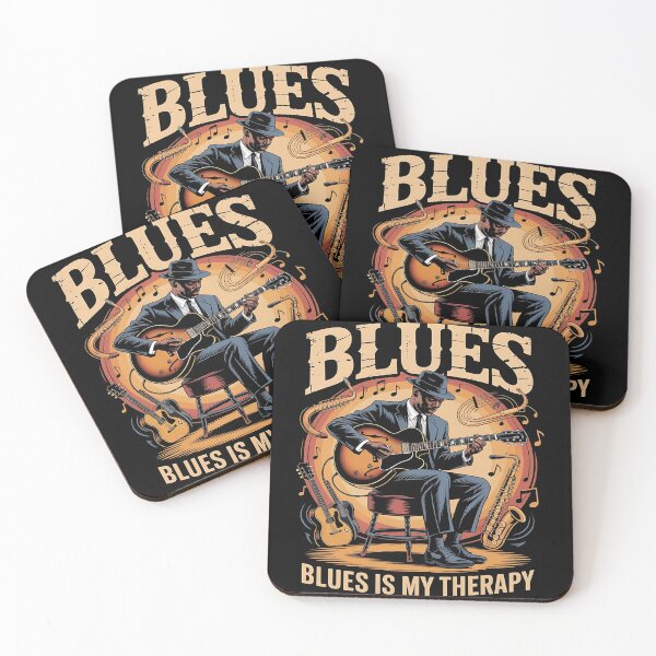 Item preview, Blues is my therapy - Show me the blues - Driven by blues - Blues is my world - Blues for all time - It must be blues - Inspired by blues designed and sold by JansenGS.