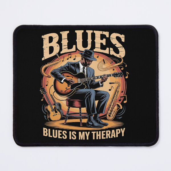 Item preview, Blues is my therapy - Show me the blues - Driven by blues - Blues is my world - Blues for all time - It must be blues - Inspired by blues designed and sold by JansenGS.
