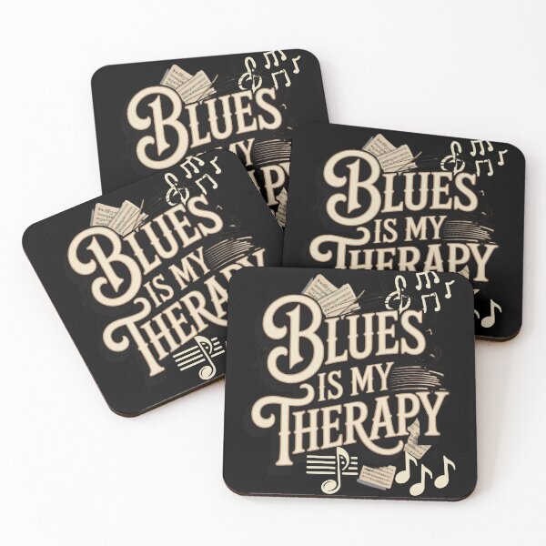 Item preview, Blues is my therapy - The American way of blues - My way is blues - Lucky blues - For the love of blues - Blues just the best - Feel the blues - Blues is my passion designed and sold by JansenGS.