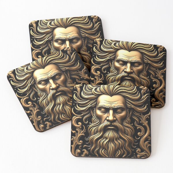 Item preview, Golden Zeus Enthroned designed and sold by ShadowAndSlate.