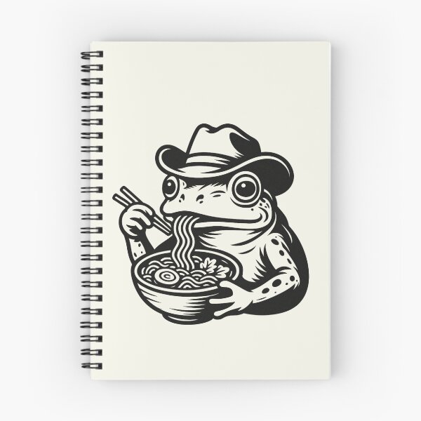 Item preview, Frog Eating Ramen Japanese Noodles Cowboy Hat Vintage T-Shirt designed and sold by SunfullyYours.