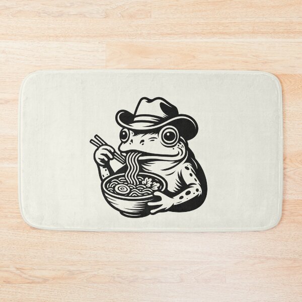 Item preview, Frog Eating Ramen Japanese Noodles Cowboy Hat Vintage T-Shirt designed and sold by SunfullyYours.