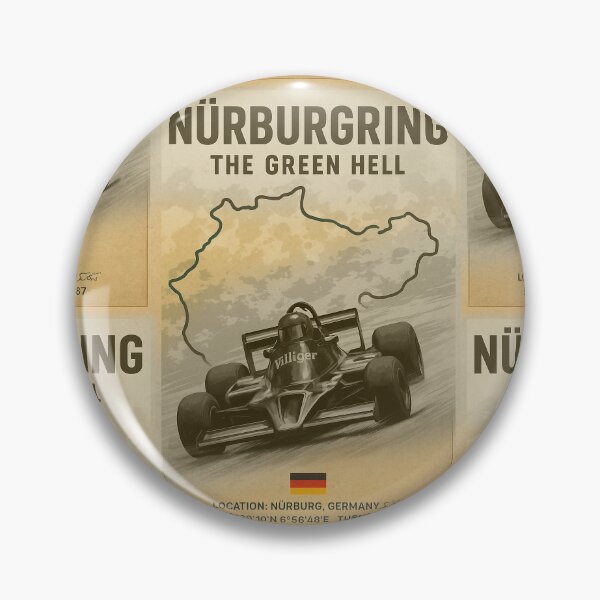 Item preview, Nürburgring the Green Hell vintage poster designed and sold by Racing Art Store 2025.