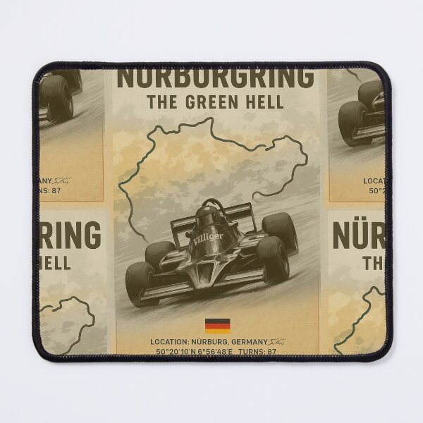 Item preview, Nürburgring the Green Hell vintage poster designed and sold by Racing Art Store 2025.
