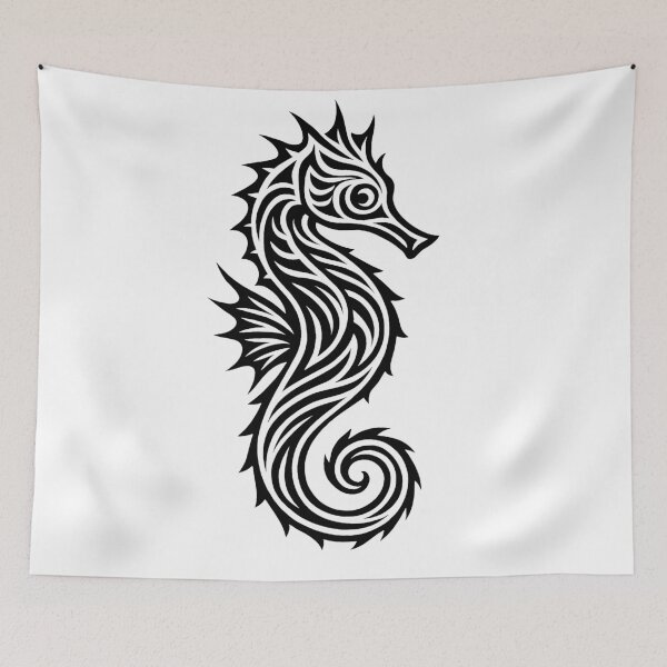 Item preview, Tribal seahorse designed and sold by SpectrumShine.