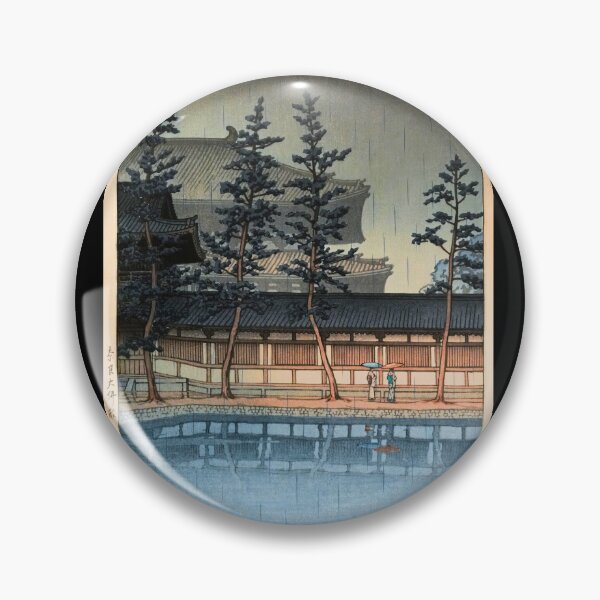 Item preview, Daibutsu-den, Nara by Hasui Kawase | Japanese Temple Poster | Japandi Cultural Landmark Wall Decor designed and sold by artofuniverse.