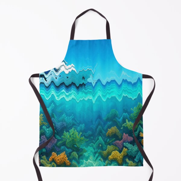 Item preview, Distorted underwater world with corals and yacht designed and sold by Sigtrix.