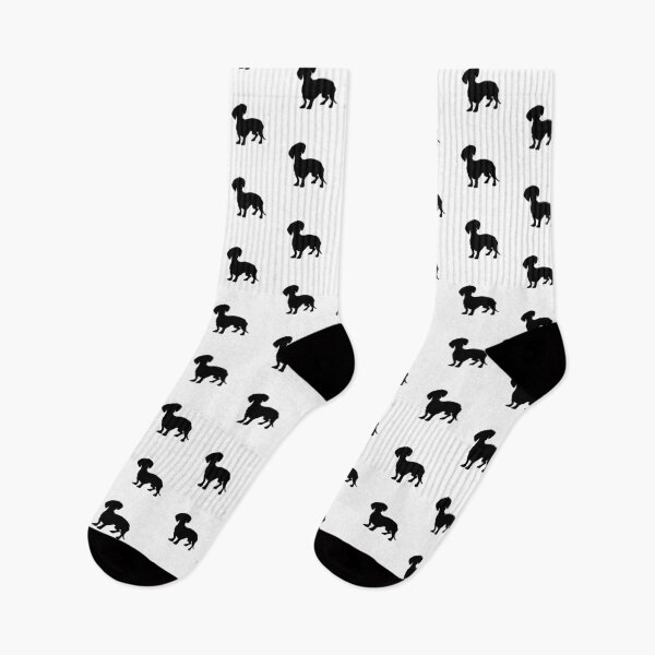 Item preview, daschund designed and sold by Kama black&white.